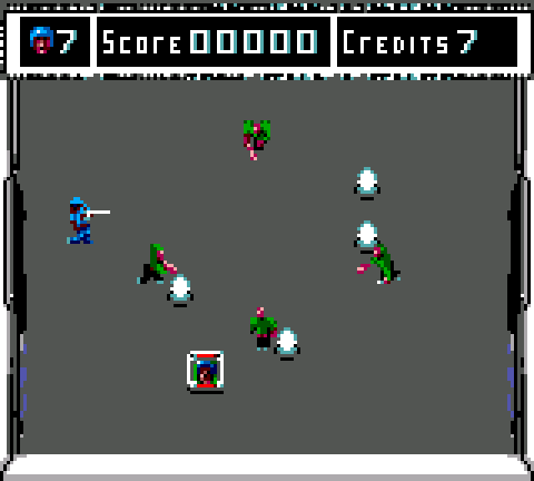 Smash TV - Game Gear game screenshot (1992) by Acclaim